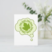 Denk aan Groen briefkaart - pas aan (Staand voorkant)