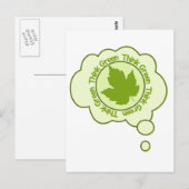 Denk aan Groen briefkaart - pas aan (Voorkant / Achterkant)