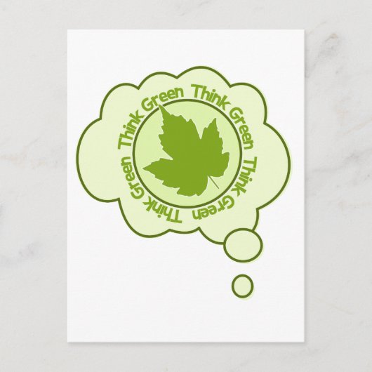 Denk aan Groen briefkaart - pas aan (Voorkant)