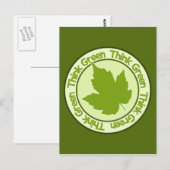 Denk aan Groen briefkaart - pas aan (Voorkant / Achterkant)