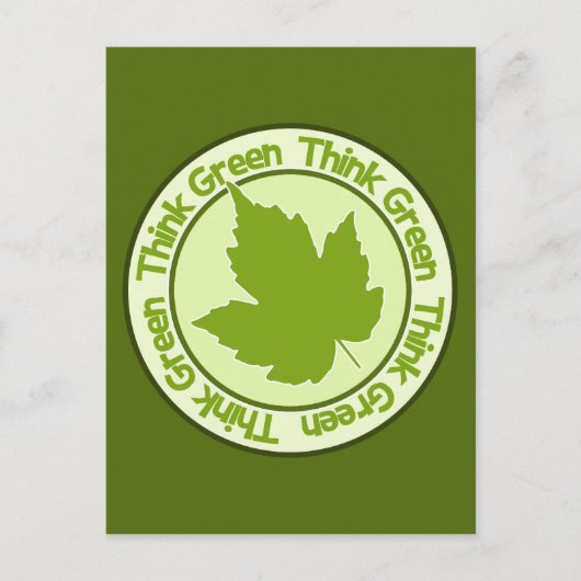 Denk aan Groen briefkaart - pas aan (Voorkant)