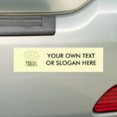DENK AAN GROEN - BUMPERSTICKER (Op auto)