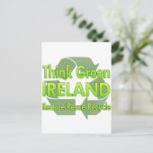 Denk aan Groen Ierland Briefkaart (Staand voorkant)