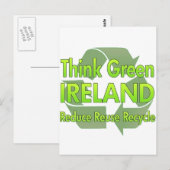 Denk aan Groen Ierland Briefkaart (Voorkant / Achterkant)