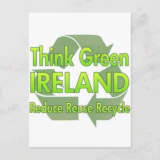 Denk aan Groen Ierland Briefkaart (Voorkant)