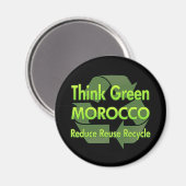 Denk aan Groen Marokko Magneet (Voorkant / Achterkant)