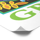 Denk aan groen milieu poster (Hoek)