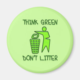 DENK AAN GROEN, NIET LITER MAGNEET