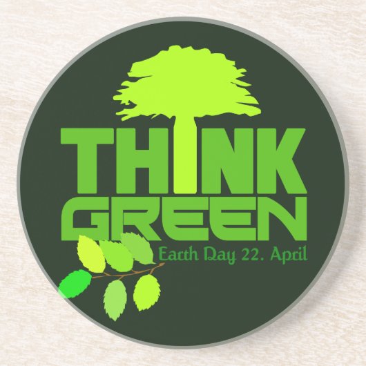 Denk aan groen onderzetter (Voorkant)