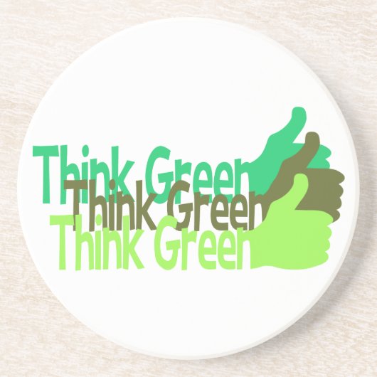 Denk aan Groen onderzetter - pas aan (Voorkant)