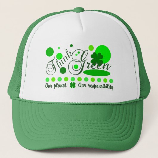 Denk aan groen pet (Voorkant)