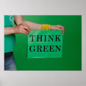 Denk aan groen poster (Voorkant)