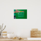 Denk aan groen poster (Keuken)