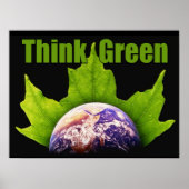 Denk aan groen poster (Voorkant)