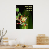 Denk aan groen poster (Keuken)