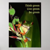 Denk aan groen poster (Voorkant)