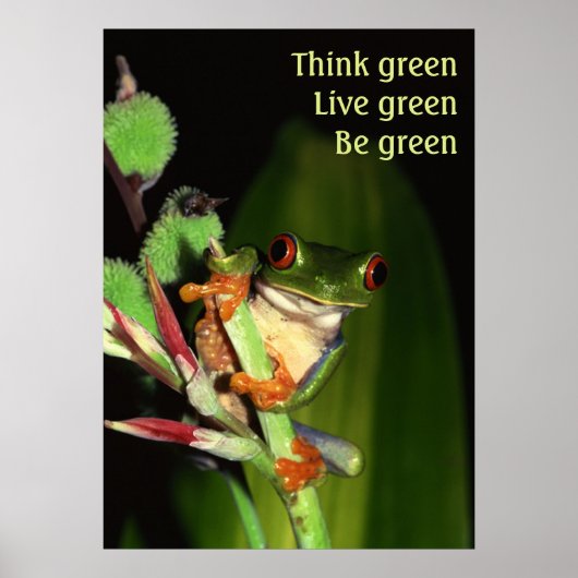 Denk aan groen poster (Voorkant)