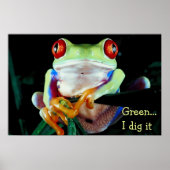 Denk aan groen poster (Voorkant)