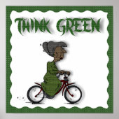 DENK AAN groen -POSTER Poster (Voorkant)