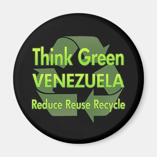 Denk aan Groen Venezuela Magneet (Voorkant)