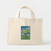 Denk aan Groene Brain Mini Tote Bag (Voorkant)