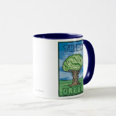 Denk aan Groene Brain Mok (Voorkant rechts)
