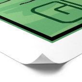 Denk aan Groene Brain Poster (Hoek)