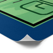 Denk aan Groene Brain Poster (Hoek)