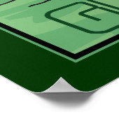 Denk aan Groene Brain Poster (Hoek)