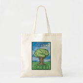 Denk aan Groene Brain Tote Bag (Voorkant)