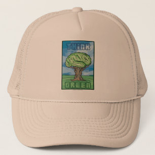 Denk aan Groene Brain Trucker Pet