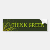 Denk aan groene bumper sticker (Voorkant)