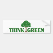 Denk aan groene bumper sticker (Voorkant)