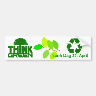 Denk aan groene bumpersticker
