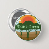 Denk aan groene Button (Voorkant /achterkant)