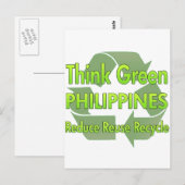Denk aan Groene Filipijnen Briefkaart (Voorkant / Achterkant)