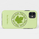 DENK AAN GROENE iPhone cases (Achterkant (horizontaal))