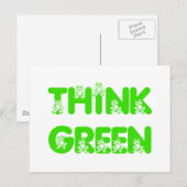 Denk aan groene kikker briefkaart (Voorkant / Achterkant)