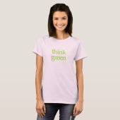 Denk aan Groene kleding T-shirt (Voorkant volledig)