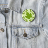 Denk aan groene knop ronde button 5,7 cm (In situ)