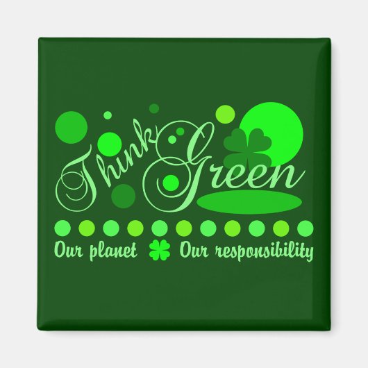 Denk aan groene magneet (Voorkant)