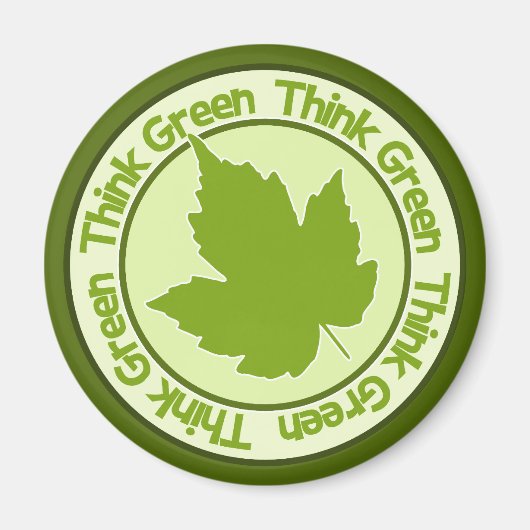 Denk aan groene magneet (Voorkant)