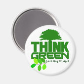 Denk aan groene magneet (Voorkant / Achterkant)