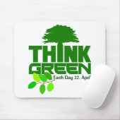 Denk aan Groene mousepad Muismat (Met muis)