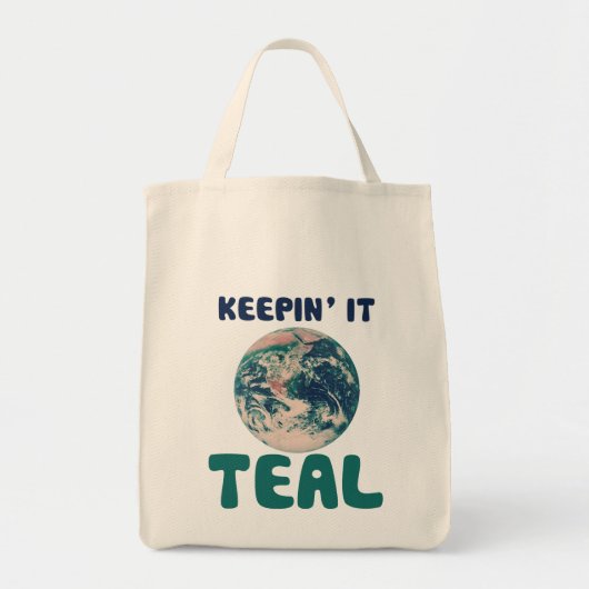 Denk aan groene parodie tote bag (Voorkant)