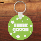 Denk aan groene Sleutelhanger (Voorkant)