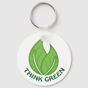 Denk aan groene Sleutelhanger