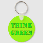 Denk aan groene Sleutelhanger (Voorkant)