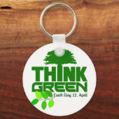 Denk aan groene sleutelhanger (Voorkant)