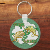 Denk aan groene Sleutelhanger (Voorkant)